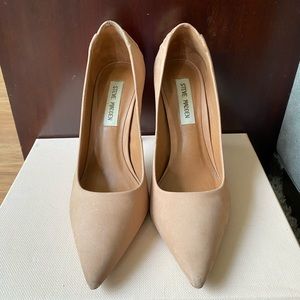 Steve Madden Nude Suede Stilettos